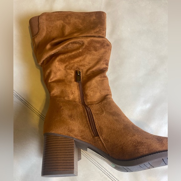 Kenneth Cole REACTION Sonia Slouchy western style suede like boot size 11 - Picture 7 of 12
